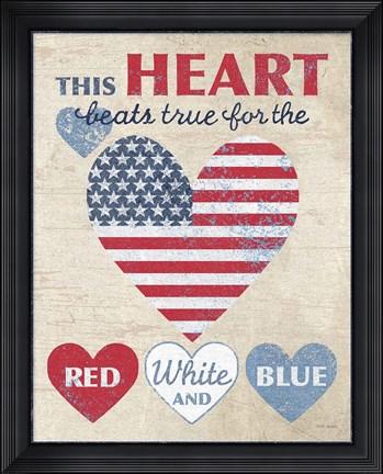 Framed This Heart Dark Print
