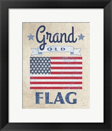 Framed Grand Old Flag Dark Print