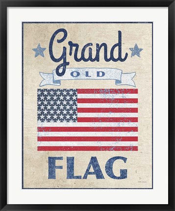 Framed Grand Old Flag Dark Print