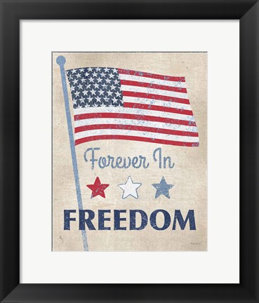 Framed Forever in Freedom Dark Print