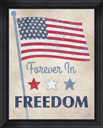 Framed Forever in Freedom Dark Print