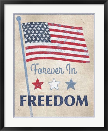 Framed Forever in Freedom Dark Print