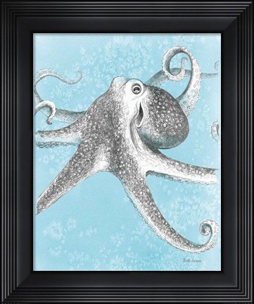 Framed Coastal Sea Life II v2 Print