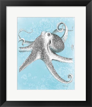 Framed Coastal Sea Life II v2 Print