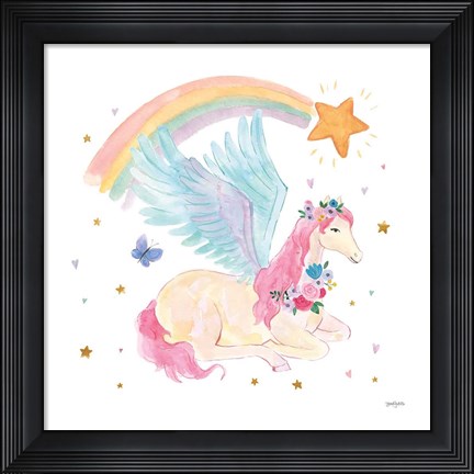 Framed Magical Friends II Butterfly Print