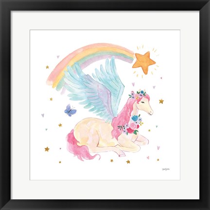 Framed Magical Friends II Butterfly Print