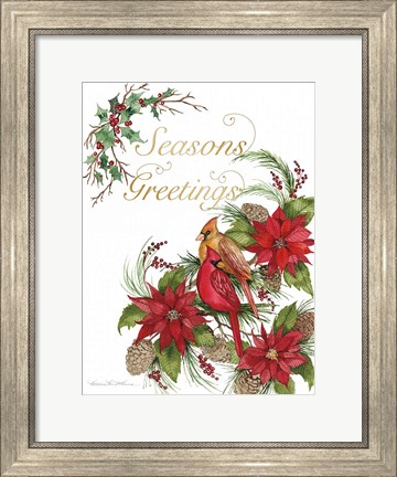 Framed Holiday Happiness VI Greetings Print
