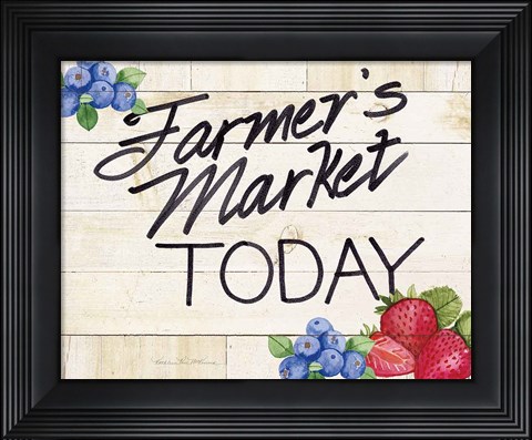 Framed Life on the Farm Sign II v2 Print