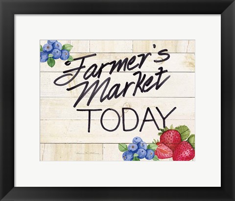 Framed Life on the Farm Sign II v2 Print