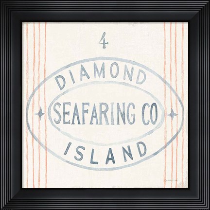 Framed Floursack Nautical XI Print