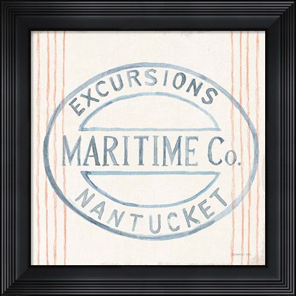 Framed Floursack Nautical X Print
