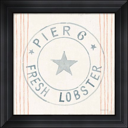 Framed Floursack Nautical VIII Print