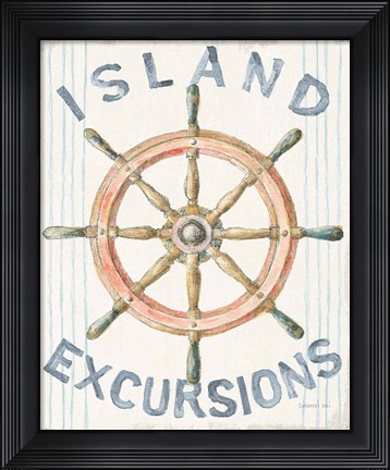 Framed Floursack Nautical IV Print