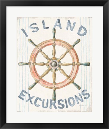 Framed Floursack Nautical IV Print