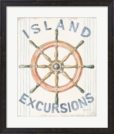 Framed Floursack Nautical IV Print