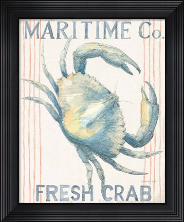Framed Floursack Nautical III Print