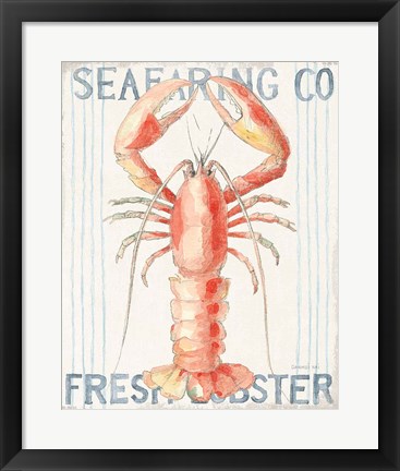 Framed Floursack Nautical II Print