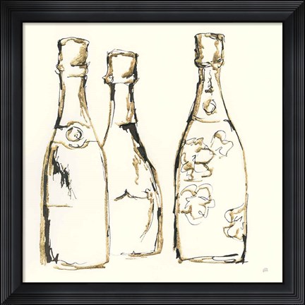 Framed Champagne is Grand IV Print