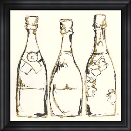 Framed Champagne is Grand III Print