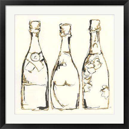 Framed Champagne is Grand III Print