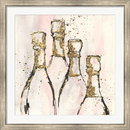Framed Champagne is Grand II Print