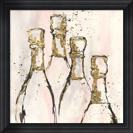 Framed Champagne is Grand II Print