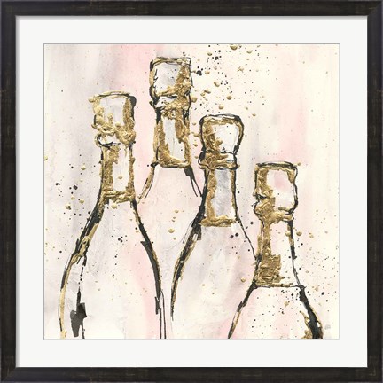 Framed Champagne is Grand II Print