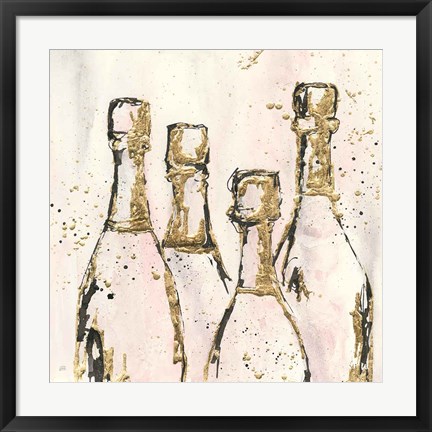 Framed Champagne is Grand I Print