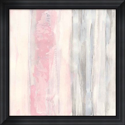 Framed Whitewashed Blush II Print