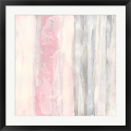 Framed Whitewashed Blush II Print