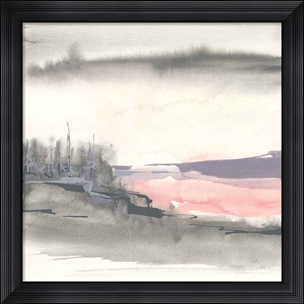 Framed Blush Valley I Print