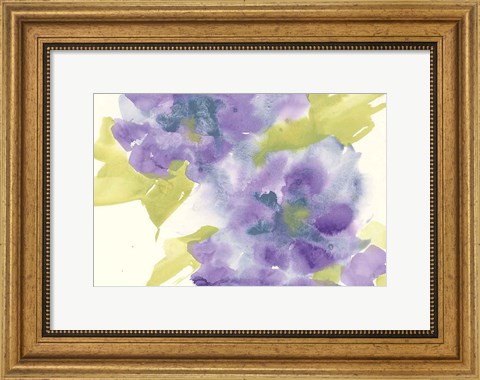 Framed Violet and Gray II Print
