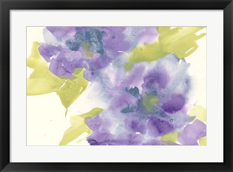 Framed Violet and Gray II Print