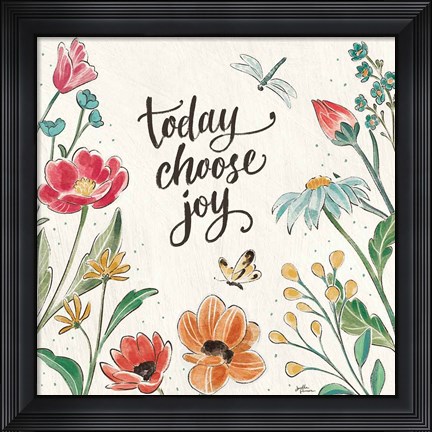 Framed Boho Field V Print