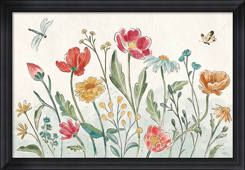 Framed Boho Field I Print