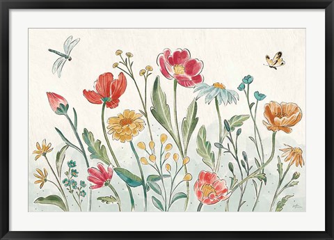 Framed Boho Field I Print