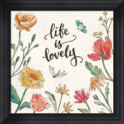 Framed Boho Field IV Print
