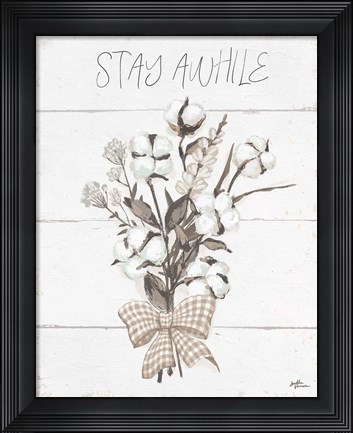 Framed Blessed III Neutral Print