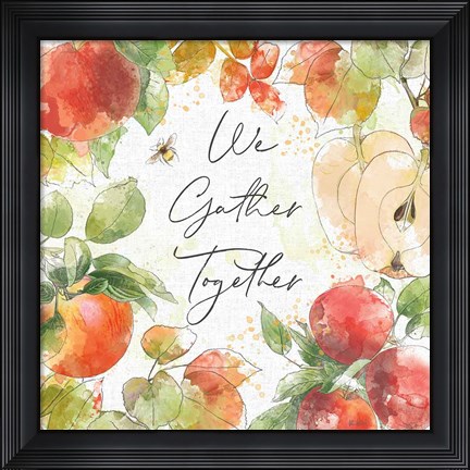 Framed Orchard Harvest III Print