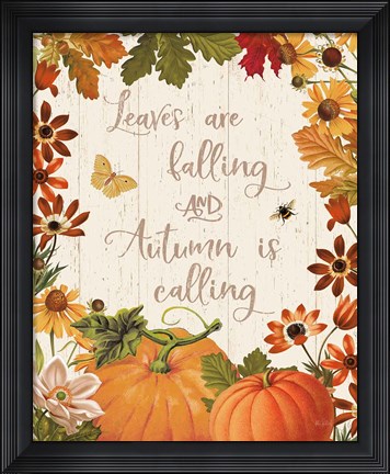 Framed Fall Garden III v2 Print