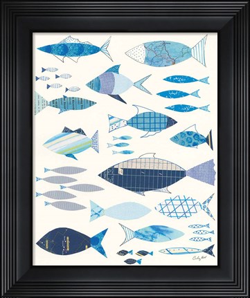 Framed Go With the Flow I Print