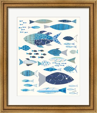 Framed Go With the Flow II Print