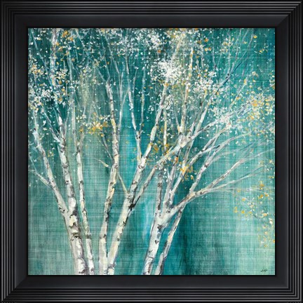 Framed Blue Birch Flipped Print