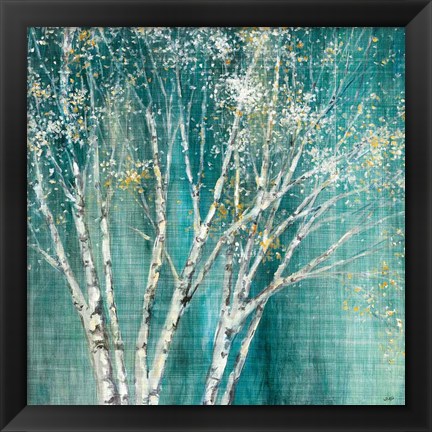 Framed Blue Birch Flipped Print