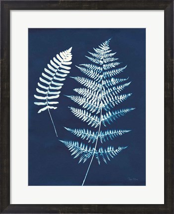 Framed Nature By The Lake - Ferns V Print