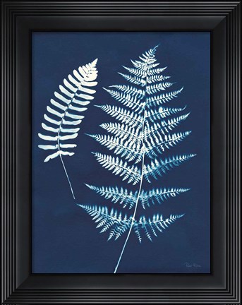 Framed Nature By The Lake - Ferns V Print