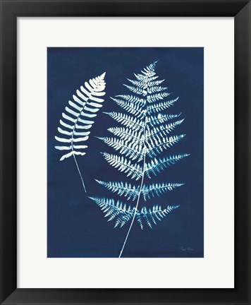 Framed Nature By The Lake - Ferns V Print