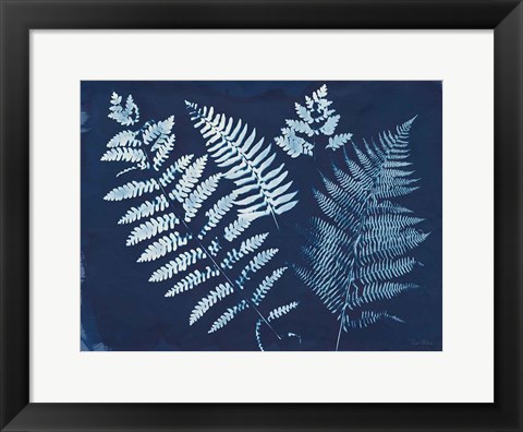Framed Nature By The Lake - Ferns II Print
