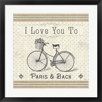 Framed Paris Farmhouse III Print
