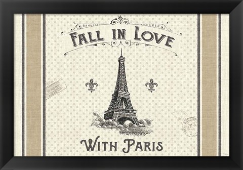 Framed Paris Farmhouse I Print